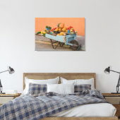 Fruit- en groentewagen, Cuba Canvas Afdruk (Insitu (Slaapkamer))
