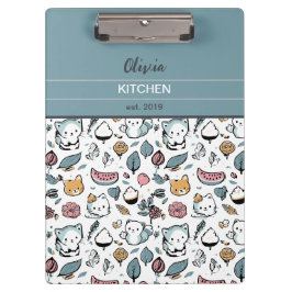 Fruit en katten klembord