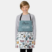 Fruit en katten schort (Gedragen)