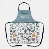 Fruit en katten schort (Voorkant)