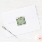 Fruit en keukentuin, van 'Hints on the Format' Vierkante Sticker (Envelop)