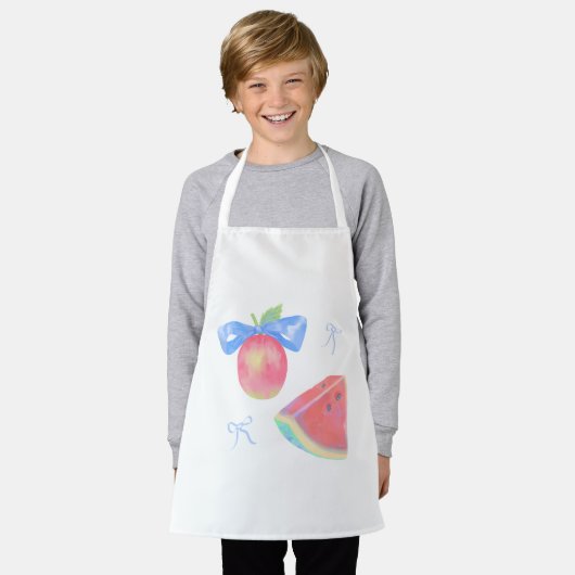 Fruit en lint schort (Gedragen)