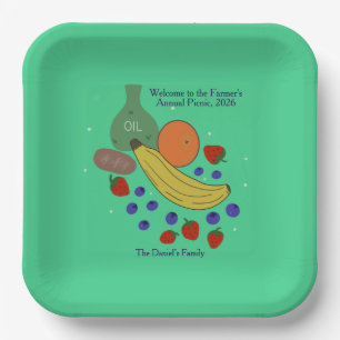 Fruit- en Olieborden van 9 inch voor evenementen Papieren Bordje