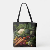 Fruit en SaladeTote Tote Bag (Achterkant)