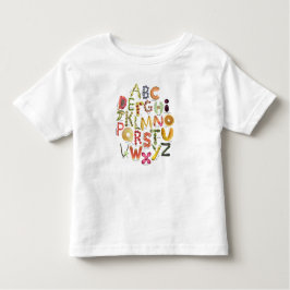 Fruit en Veggie Alphabet - Food - ABC Kinder Shirts