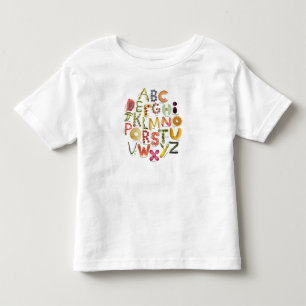 Fruit en Veggie Alphabet - Food - ABC Kinder Shirts