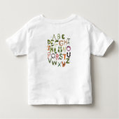 Fruit en Veggie Alphabet - Food - ABC Kinder Shirts (Achterkant)
