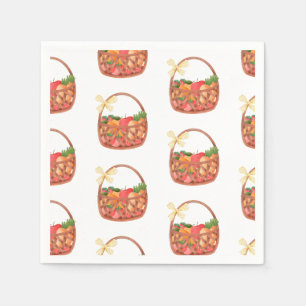 Fruit en veggie mand nu schattig servet
