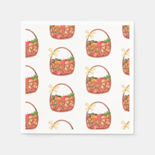 Fruit en veggie mand nu schattig servet (Voorkant)