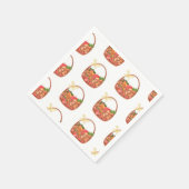 Fruit en veggie mand nu schattig servet (Hoek)