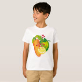 Fruit en Veggies Rock! T-shirt (Voorkant volledig)