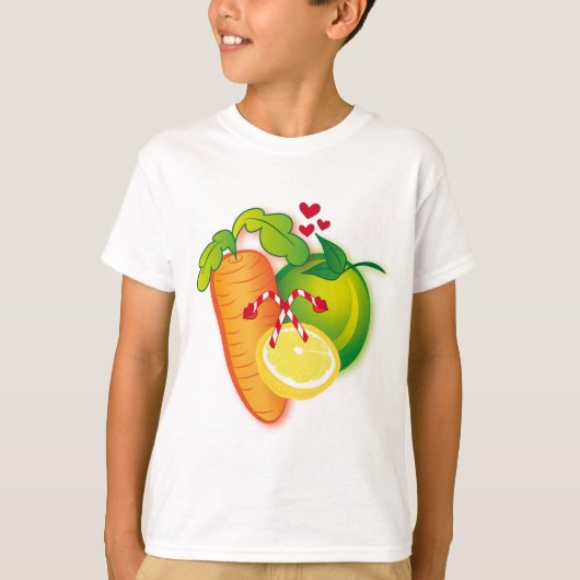 Fruit en Veggies Rock! T-shirt (Voorkant)