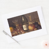  fruit en wijn rechthoekige sticker (Envelop)