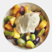 Fruit en yoghurt Sticker (Voorkant)