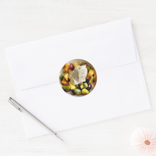 Fruit en yoghurt Sticker (Envelop)