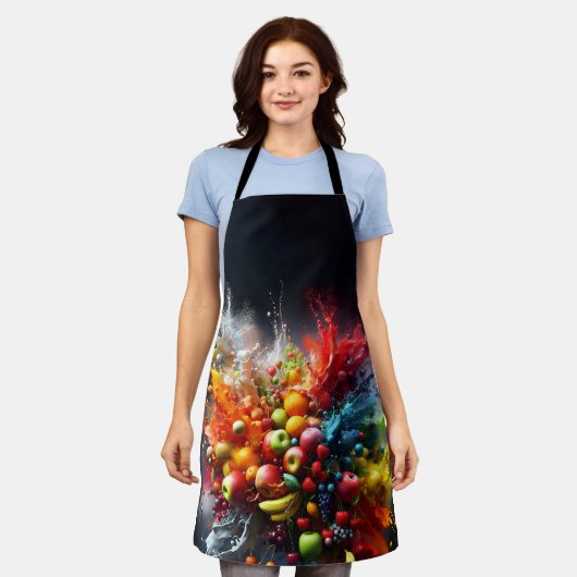 Fruit explosie schort (Gedragen)