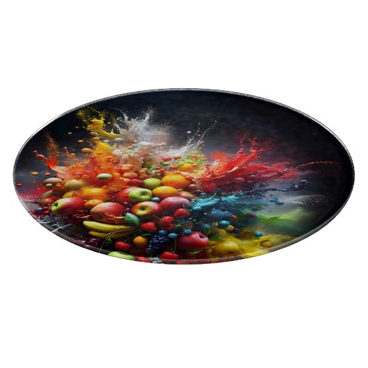 Fruit explosie snijplank (Hoek)