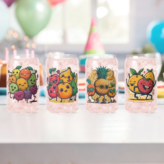 Fruit Festa Happy Dancing Blikvorm Glas (Insitu (Verjaardag))