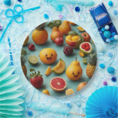 Fruit Fiesta Disposable Paper Borden Set Papieren Bordje (Feest)