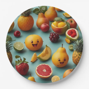Fruit Fiesta Disposable Paper Borden Set Papieren Bordje