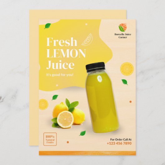 fruit flad card (Voorkant / Achterkant)