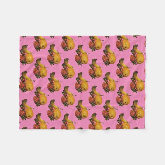 Fruit Fleece Blanket Deken (Voorkant (Horizontaal))