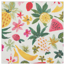 FRUIT FLINGERINGO Cute Bold Tropical Fruit Patroon Stof