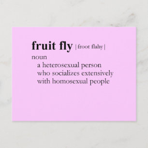 FRUIT FLY (definitie) Briefkaart