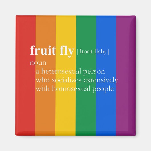 FRUIT FLY MAGNEET (Voorkant)