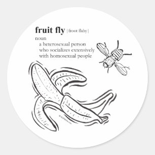 FRUIT FLY RONDE STICKER