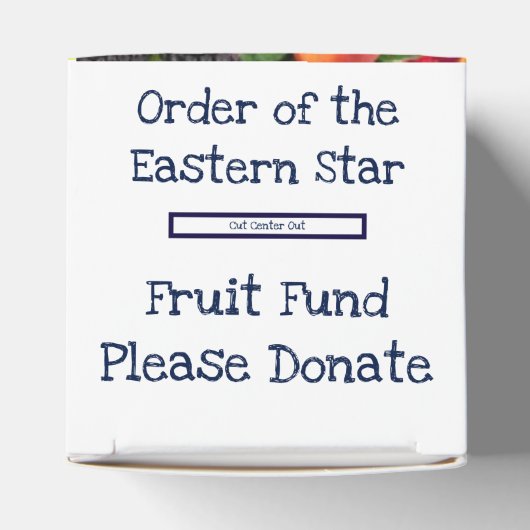 Fruit Fonds Munt Verzamelbox Bedankdoosjes (Bovenkant)