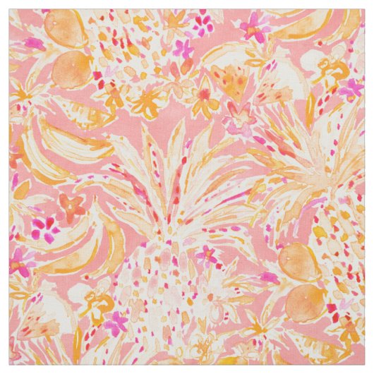 FRUIT FORTUNE Tropische vruchten Stof (Swatch)