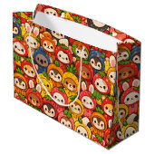 Fruit Friends Parade | Cute Animal Chibi Groot Cadeauzakje (Achterkant Gekanteld)