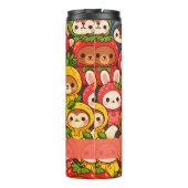Fruit Friends Parade | Cute Animal Custom Thermosbeker (Achterkant)