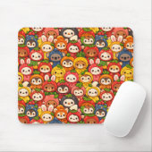 Fruit Friends Parade | Schattig Chibi Dier Muismat (Met muis)