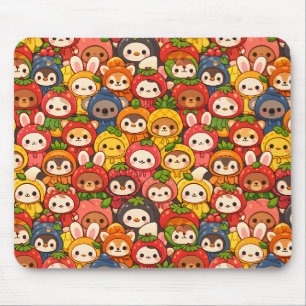 Fruit Friends Parade Schattig Chibi Dier Muismat