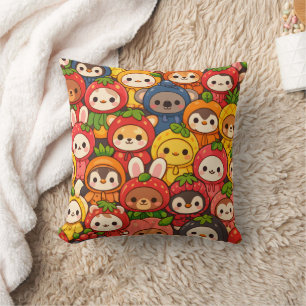 Fruit Friends Parade Schattig Dier Chibi Kussen