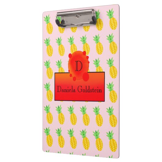 Fruit Fun Pineapple Sun Zooding Monogram Klembord (Links)