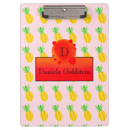 Fruit Fun Pineapple Sun Zooding Monogram Klembord