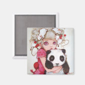 Fruit Fuzz vierkante magneet (Voorkant / Achterkant)