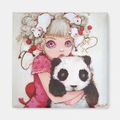 Fruit Fuzz vierkante magneet (Voorkant)