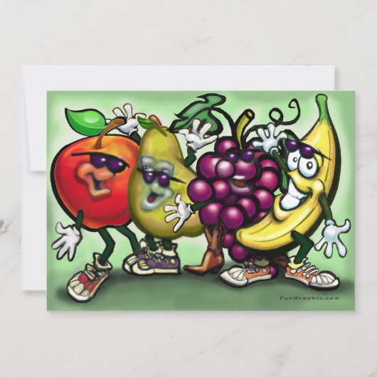 Fruit Gang Uitnodiging (Voorkant)