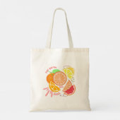 Fruit-geïnspireerd leven met het thema Zest Citrus Tote Bag (Achterkant)