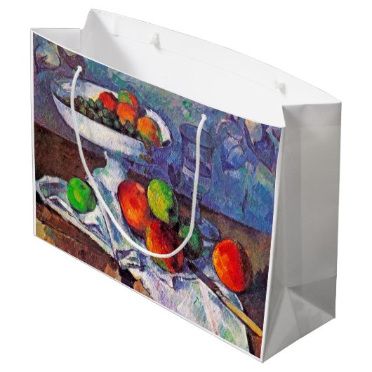 Fruit, glas en appelen, Cezanne Groot Cadeauzakje (Achterkant Gekanteld)
