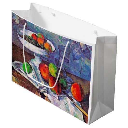Fruit, glas en appelen, Cezanne Groot Cadeauzakje (Voorkant Gekanteld)