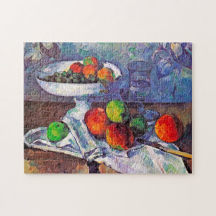 Fruit, glas en appelen, Cezanne Legpuzzel