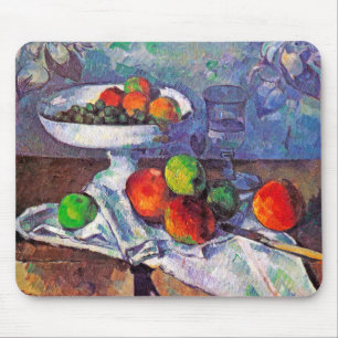 Fruit, glas en appelen, Cezanne Muismat