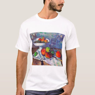 Fruit, glas en appelen, Cezanne T-shirt