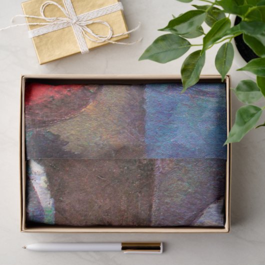 Fruit, glas en appelen, Cezanne Tissuepapier (Geschenk)