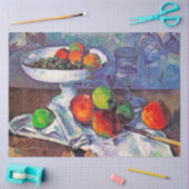 Fruit, glas en appelen, Cezanne Tissuepapier (Craft)
